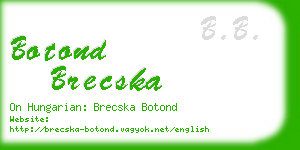 botond brecska business card